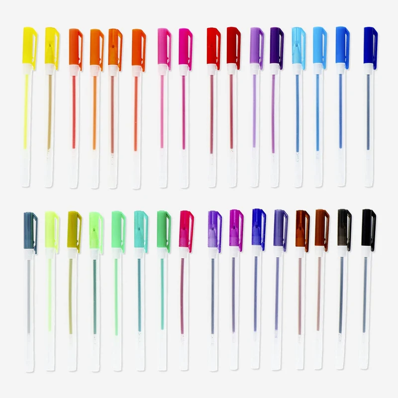 Gel ink pens. 32 pcs