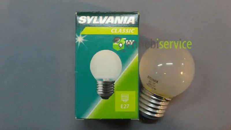 Lampadina a sfera piccola opale e27 25w Universale