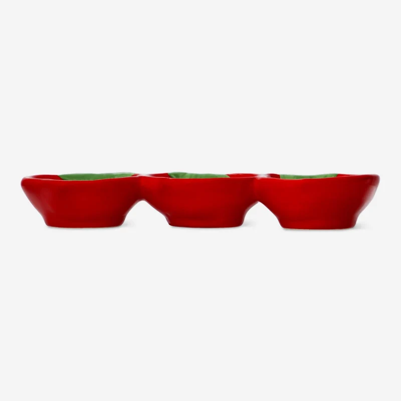 Strawberry serving bowl. 3 pcs