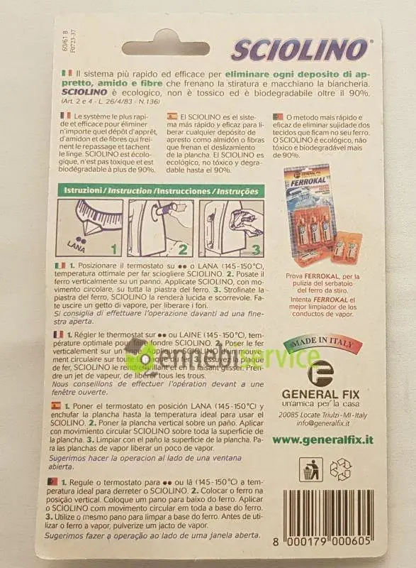 Sciolino stick puliferro Ennebiservice