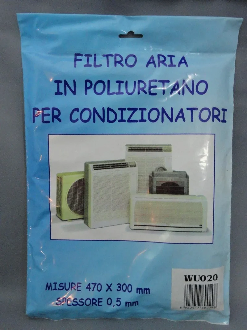 Filtro aria poliuretano tipo morbido condizionatori 30 per 47 cm ritagliabile Micromic