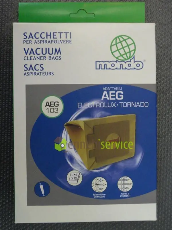 Sacchi aspirapolvere aeg103 10pz Universale