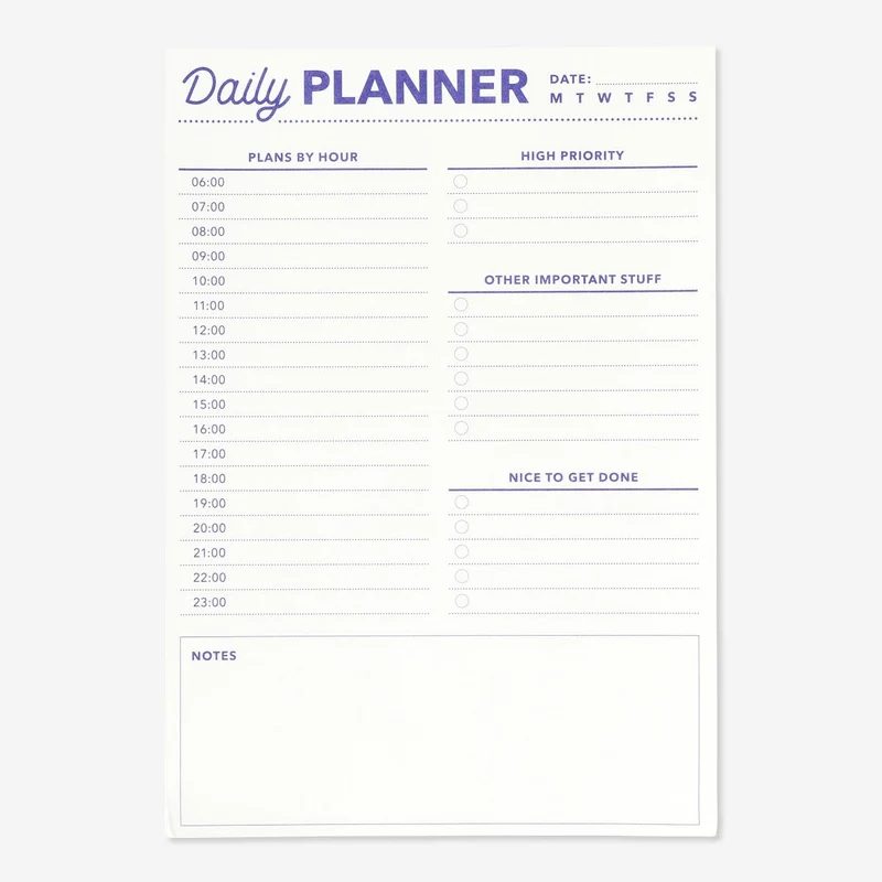 Planner pad. A5