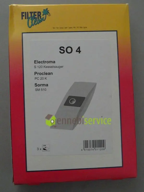 Sacchetti aspirapolvere so4 3pz per sorma 510 Universale
