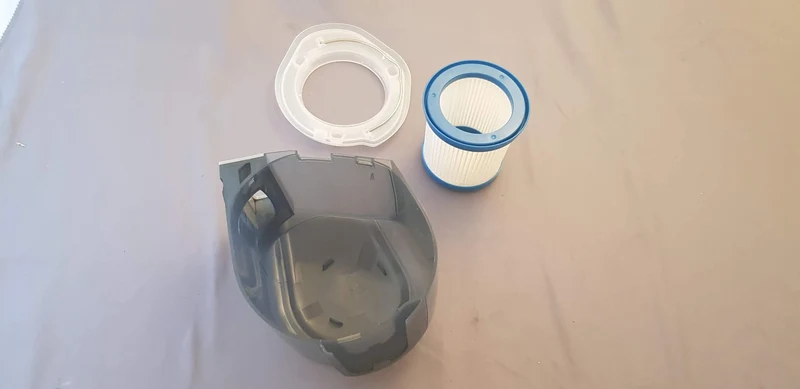 Contenitore per la polvere aspirabriciole scopa Black+Decker fej520jfs completo