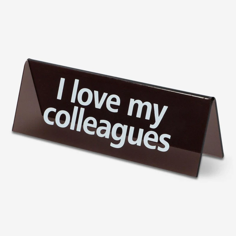 Desktop sign