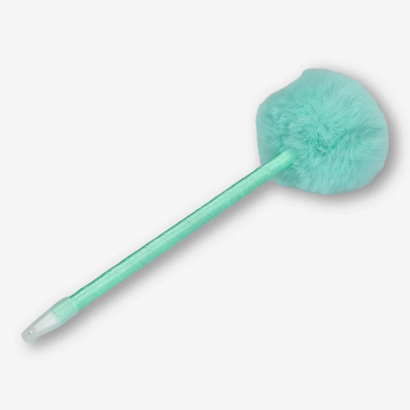 Pom pom ballpoint pen