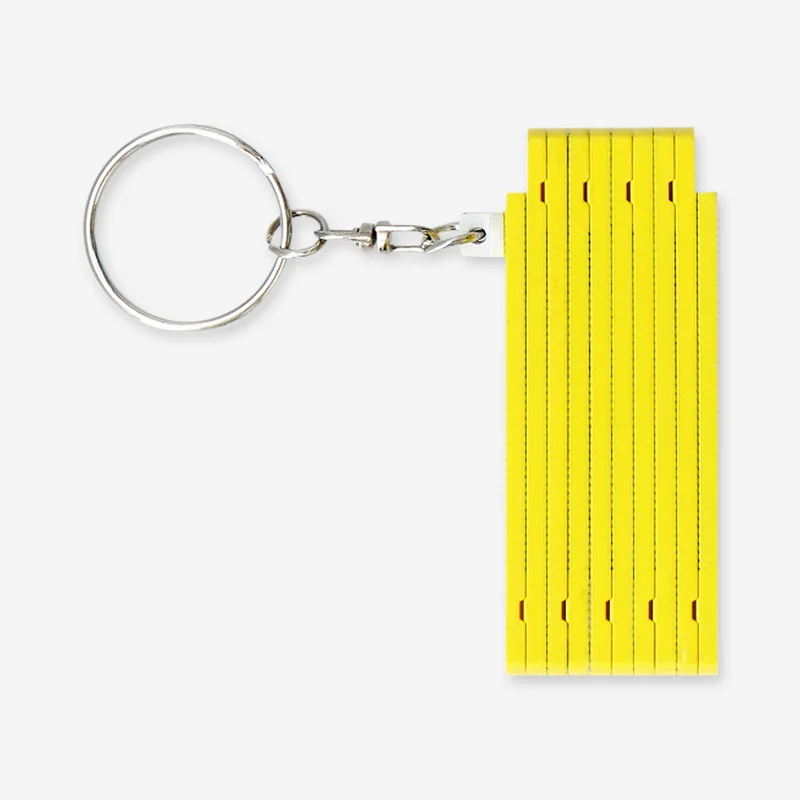 Yellow Folding Ruler Keychain