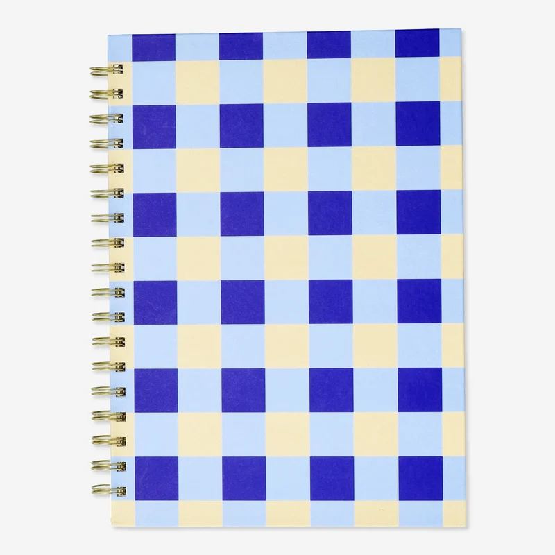 Notebook. With ballpoint pen and sticky memos