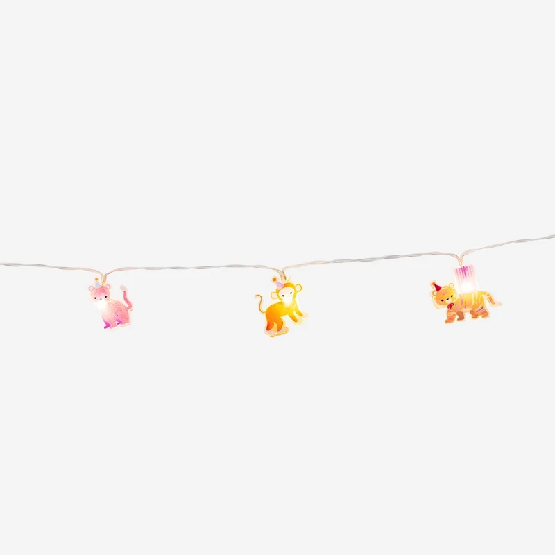 Animal string lights. 262 cm