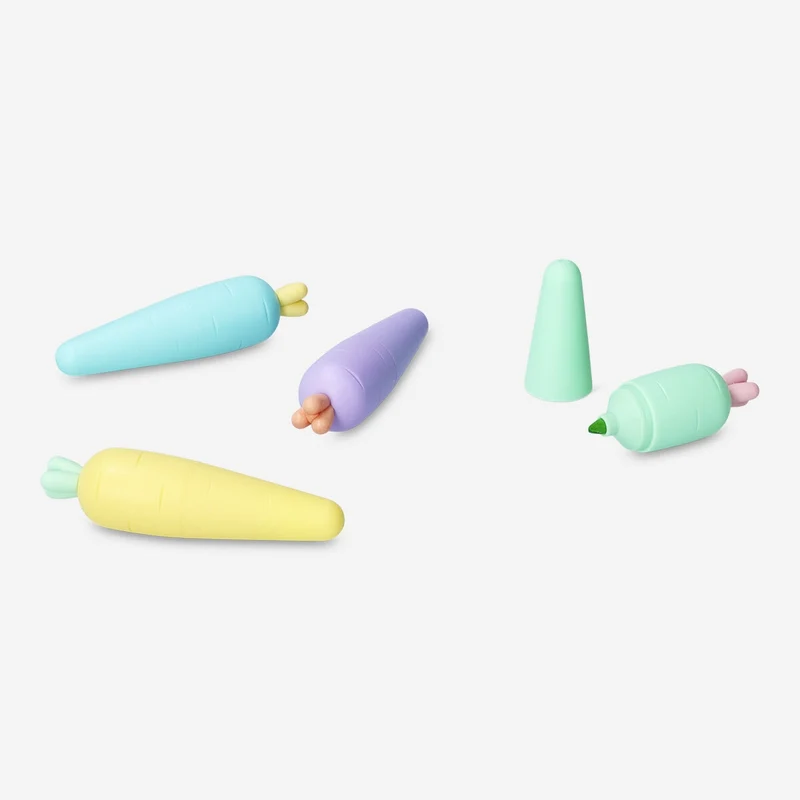Carrot highlighters - 4 pcs