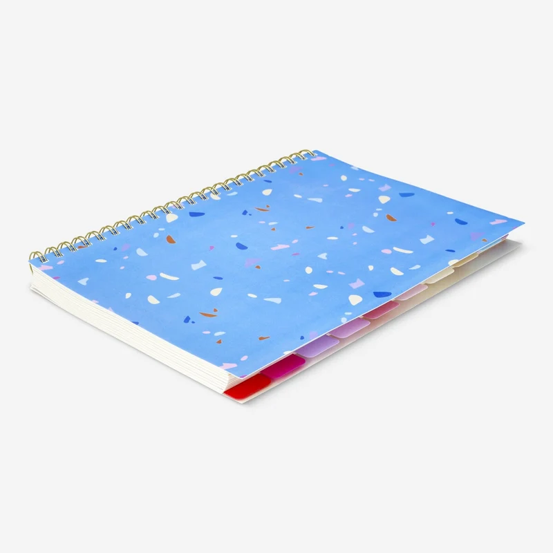 Notebook with page markers. A4