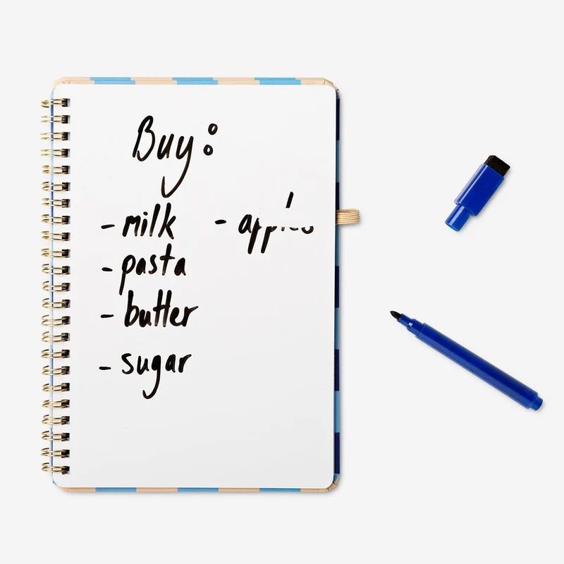 Reusable notebook. With erasable marker