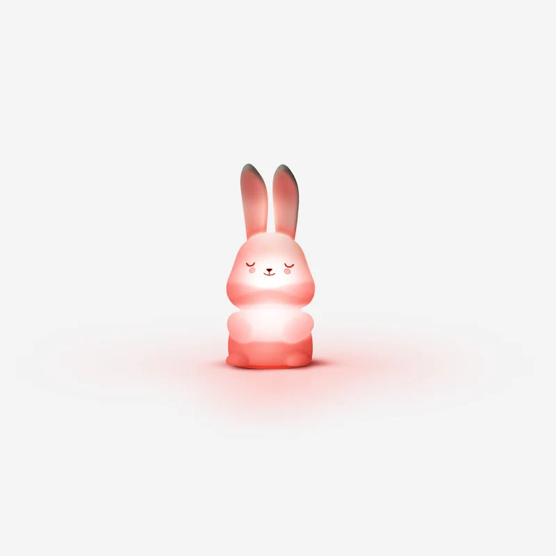 Colour changing bunny lamp