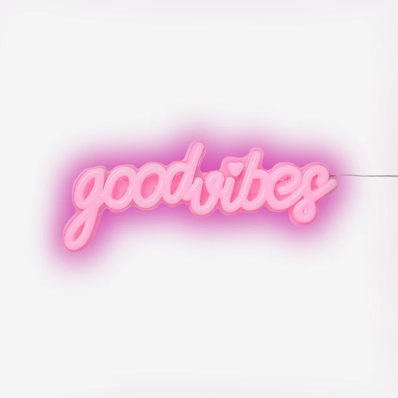 Cosy neon lamp with text