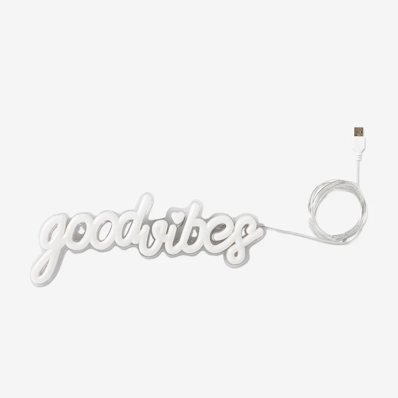 Cosy neon lamp with text