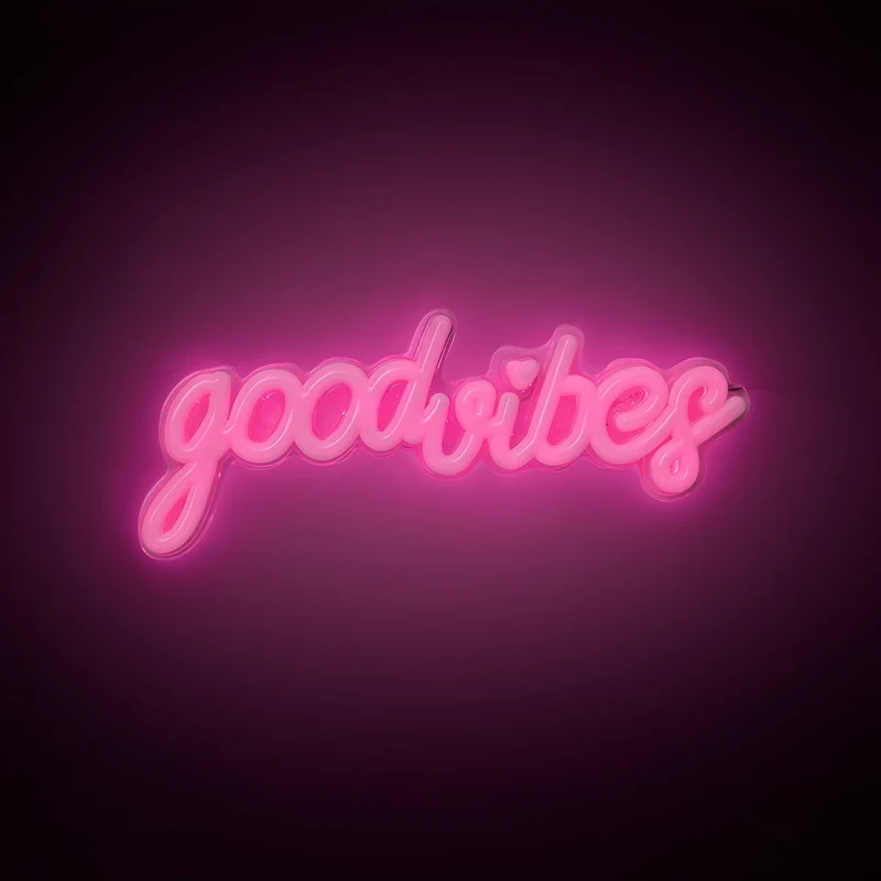 Cosy neon lamp with text