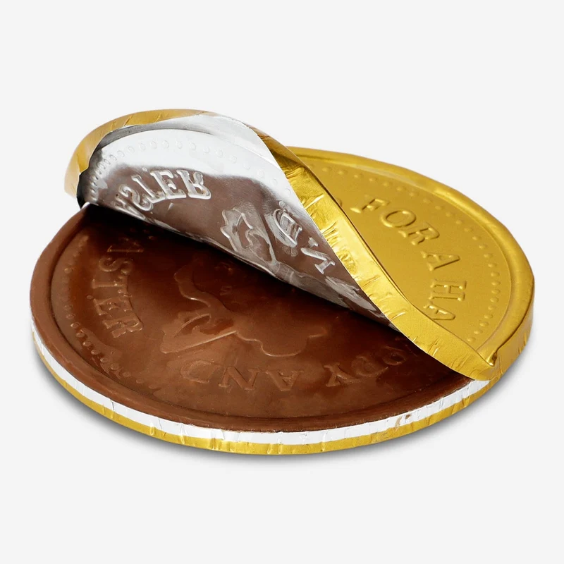Milk chocolate coin