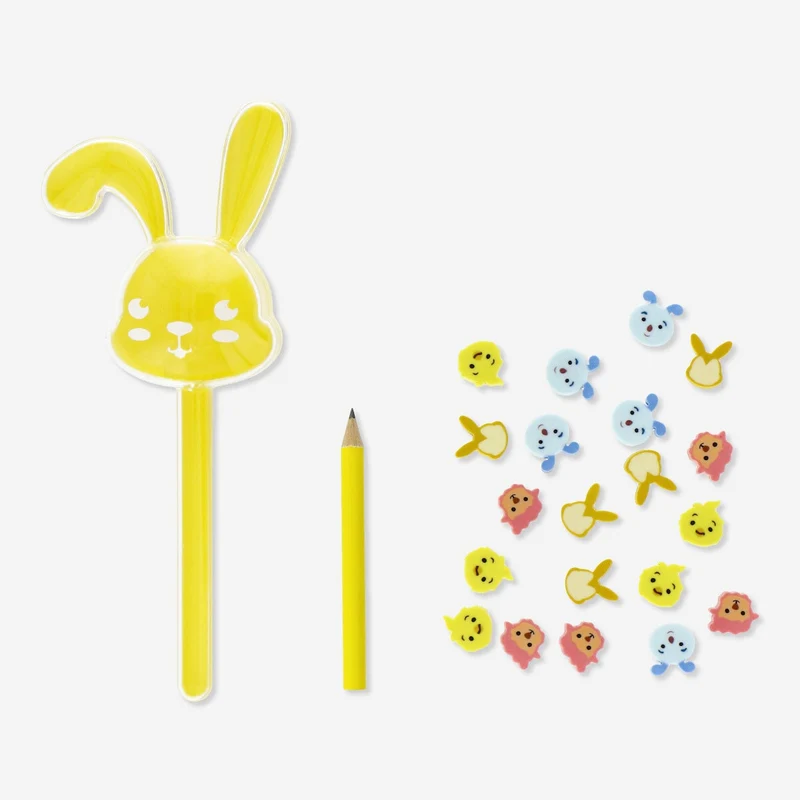 Pencil. With erasers