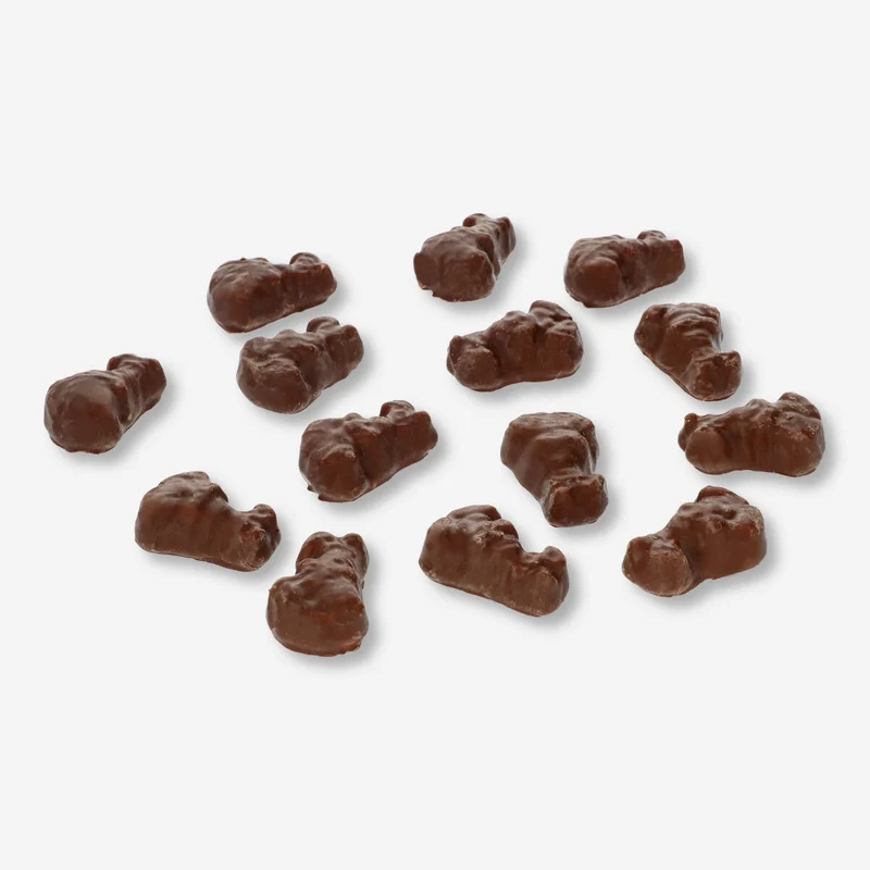 Marshmallow rabbits. Milk chocolate and strawberry flavour