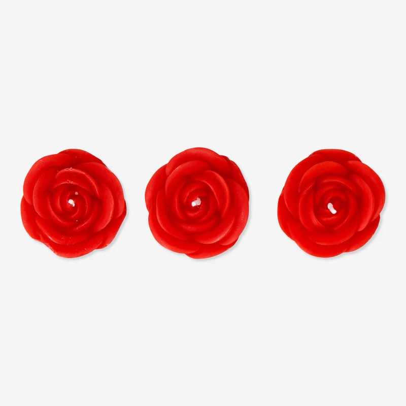 Rose tealights. 3 pcs