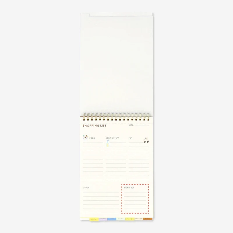 Notepad with to-do lists
