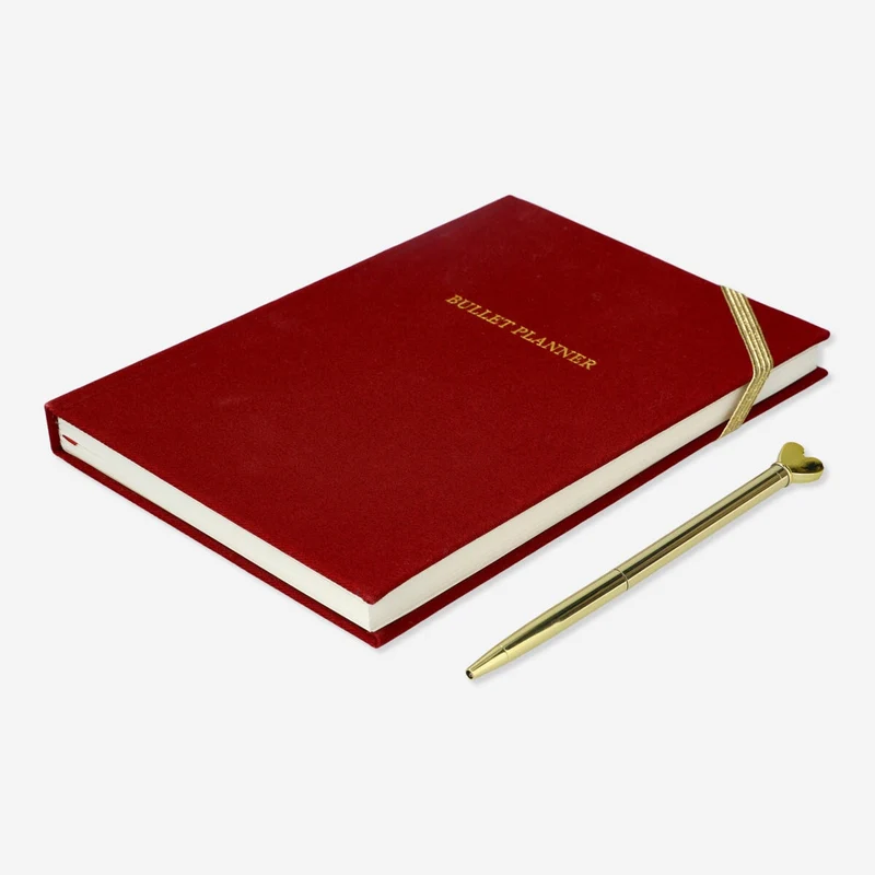 Bullet planner. With pen