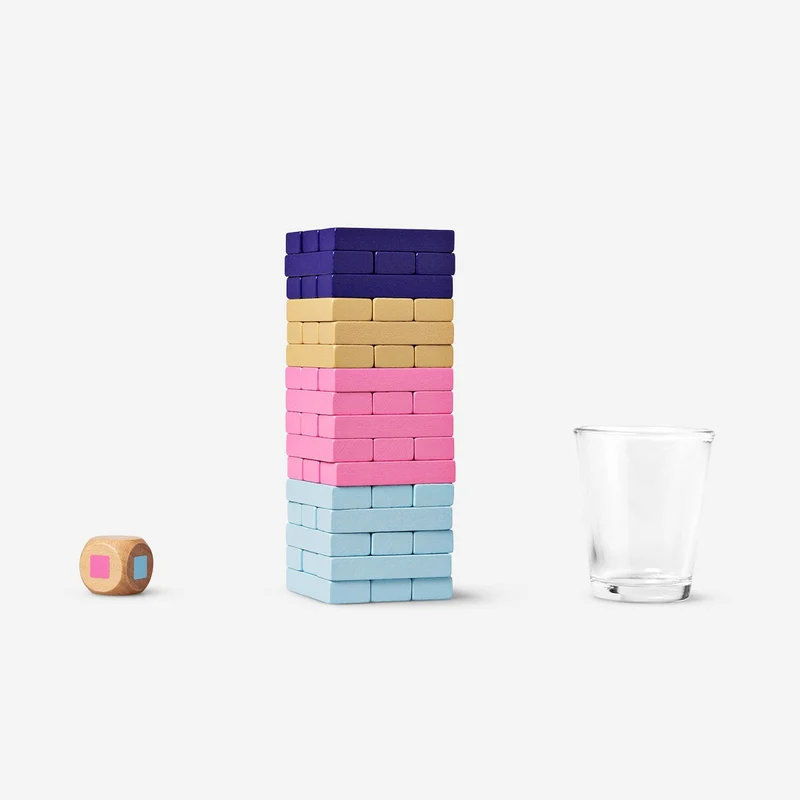 Stacking tower. Shot game
