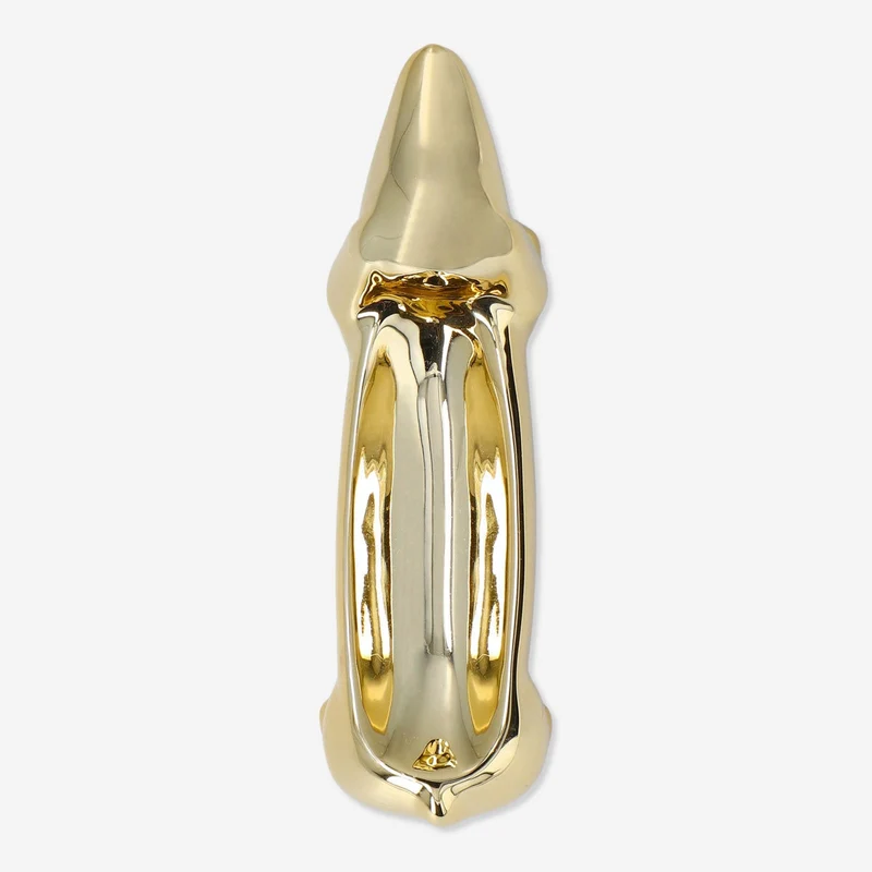 Gold sausage dog jewellery holder