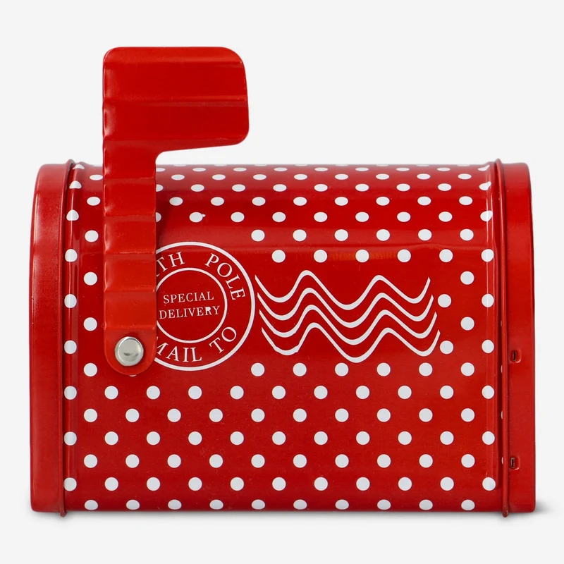 Decorative red letterbox