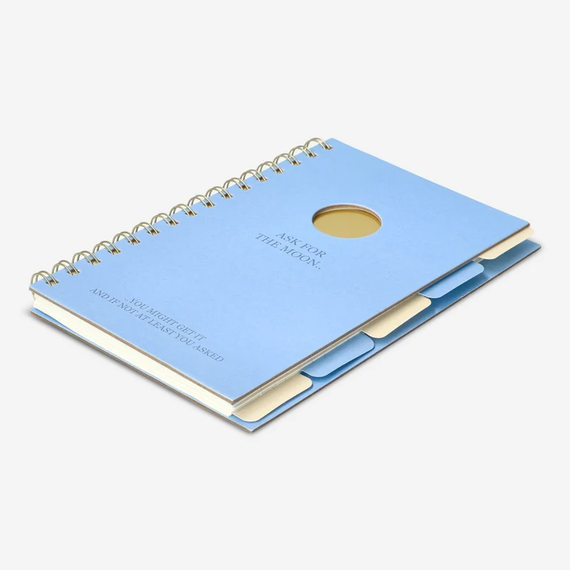 Notebook with page markers. A5