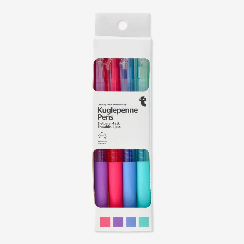 Erasable pens. 4 pcs