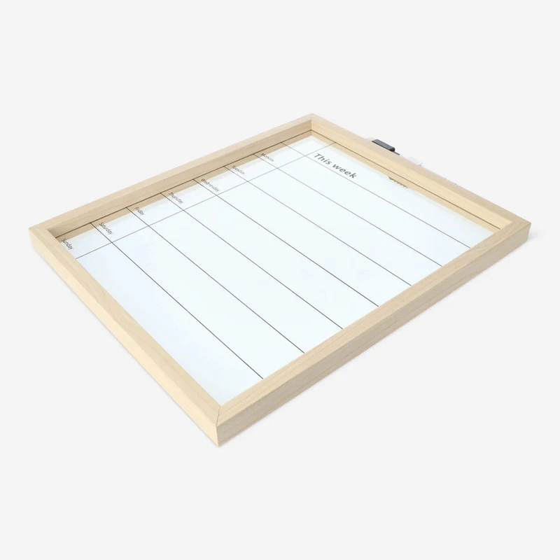Planner board. With marker