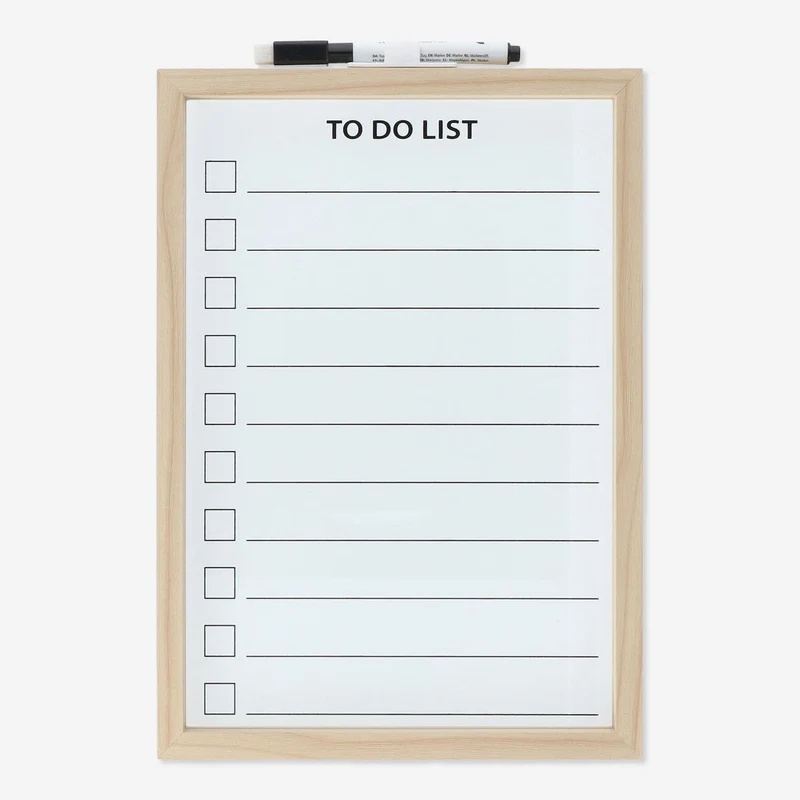 Planner board. With marker