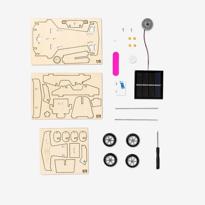Build-your-own solar racing car