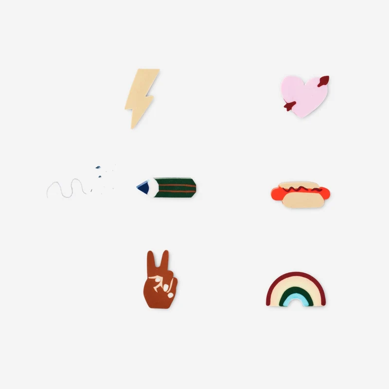 Erasers. 6 pcs
