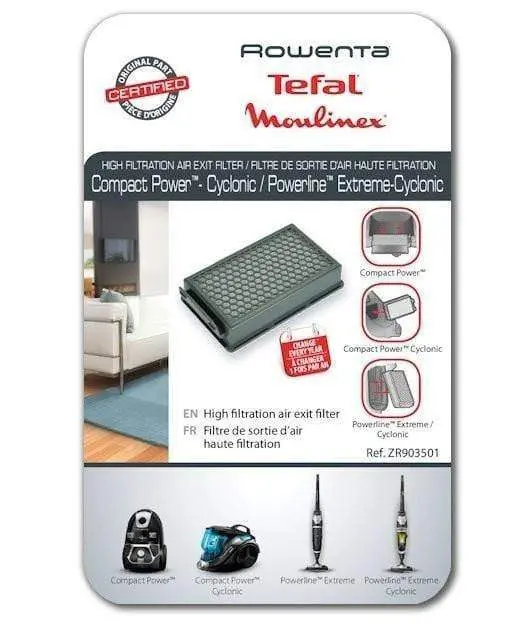 Filtro hepa aspirapolvere per modelli powerline extreme Rowenta
