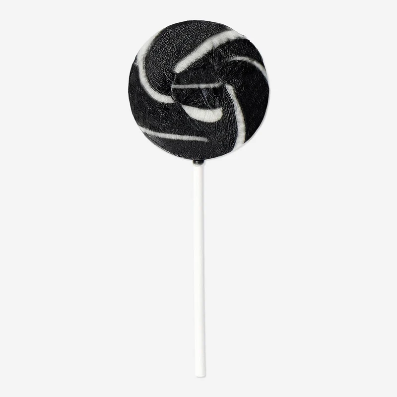Lollipop. Liquorice flavour
