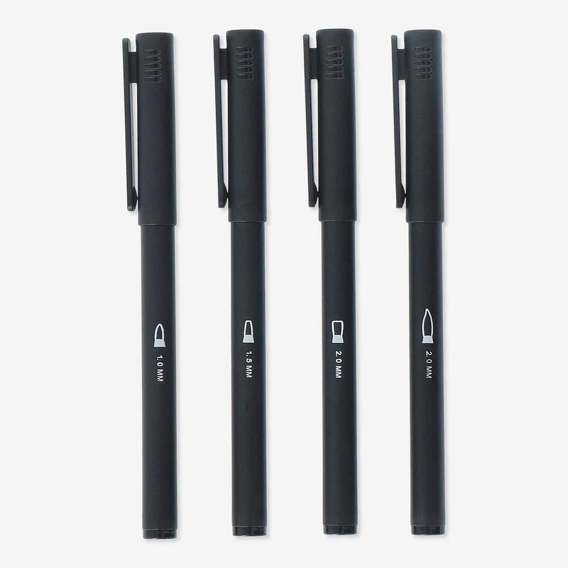 Markers for calligraphy. 4 pcs