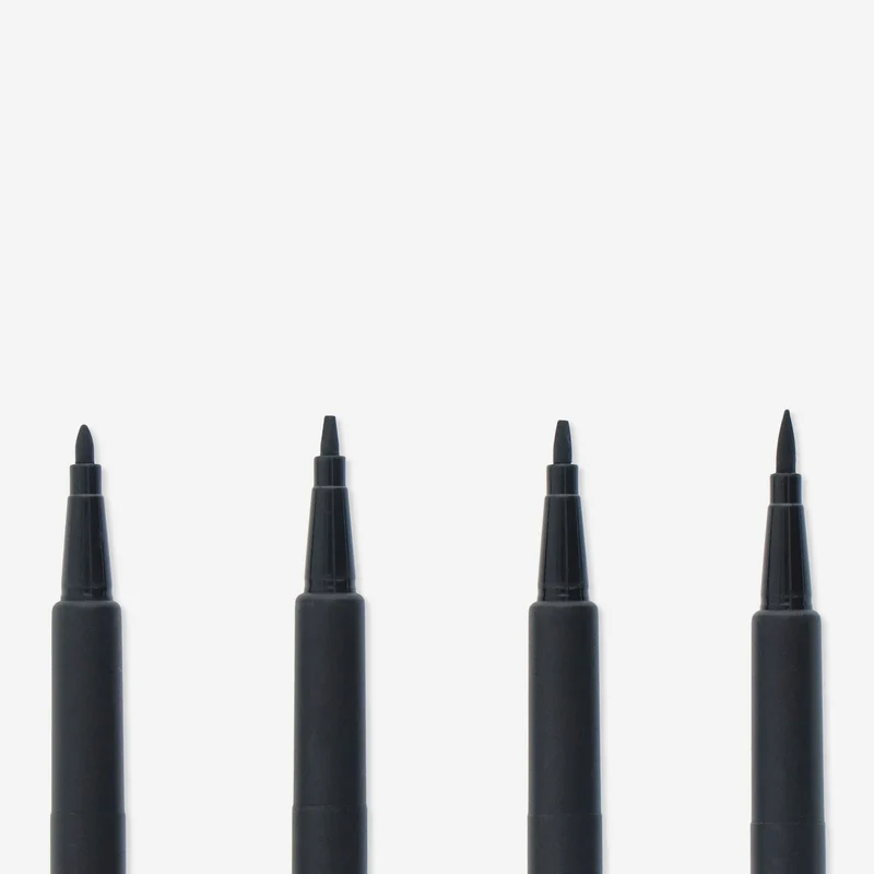 Markers for calligraphy. 4 pcs