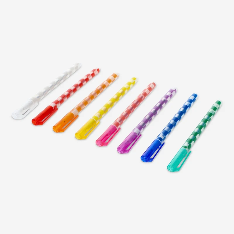Glitter gel pens. 8 pcs