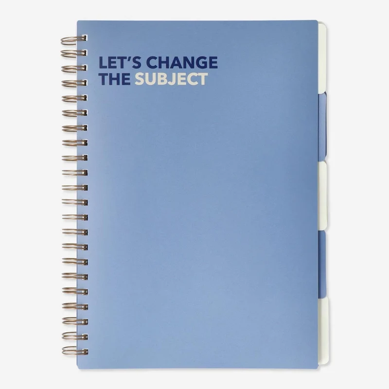 Notebook with page markers. A4