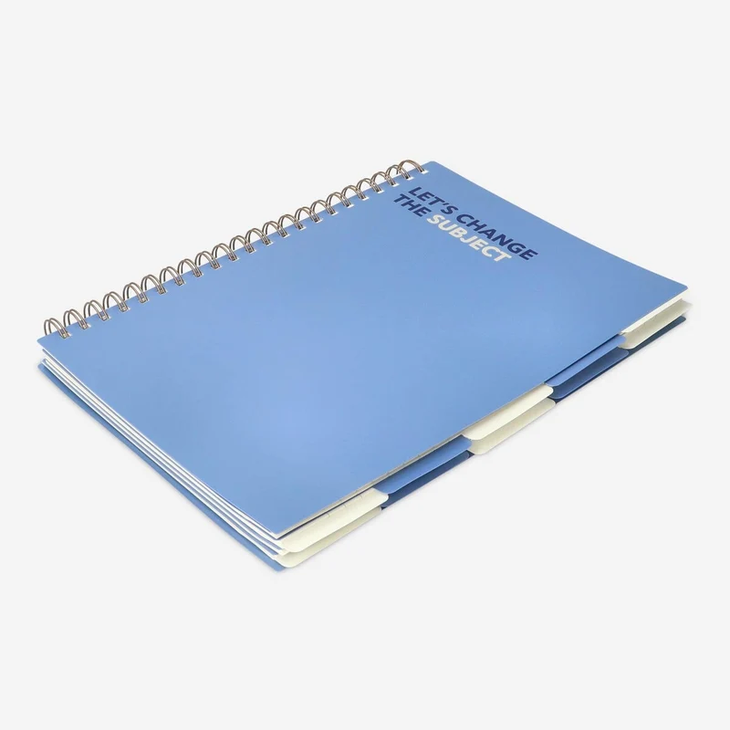 Notebook with page markers. A4