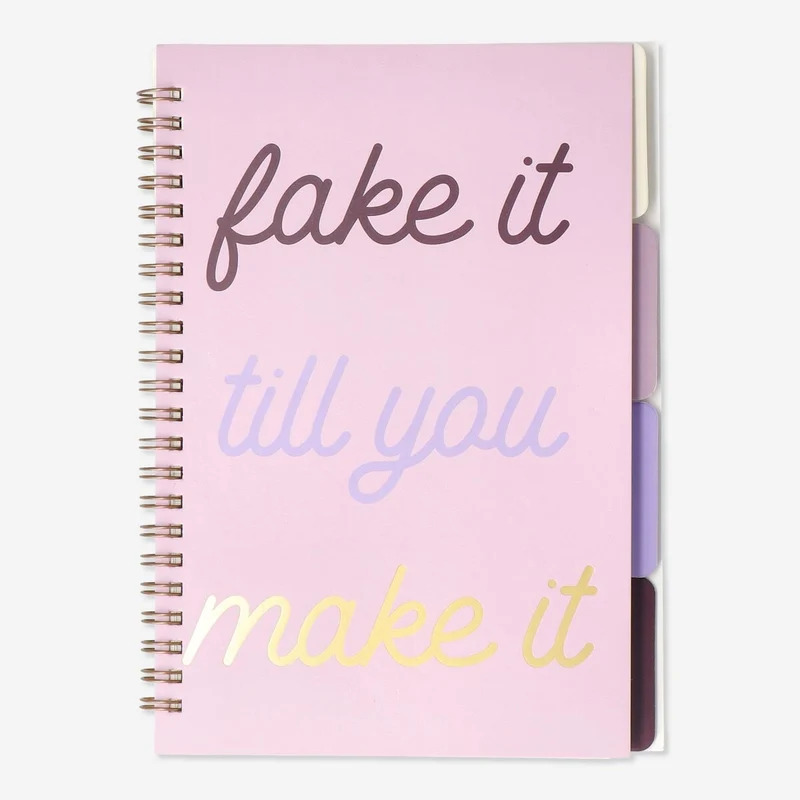 Notebook with page markers. A5