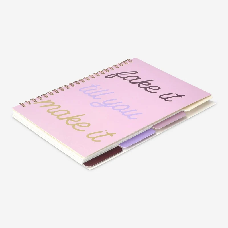 Notebook with page markers. A5