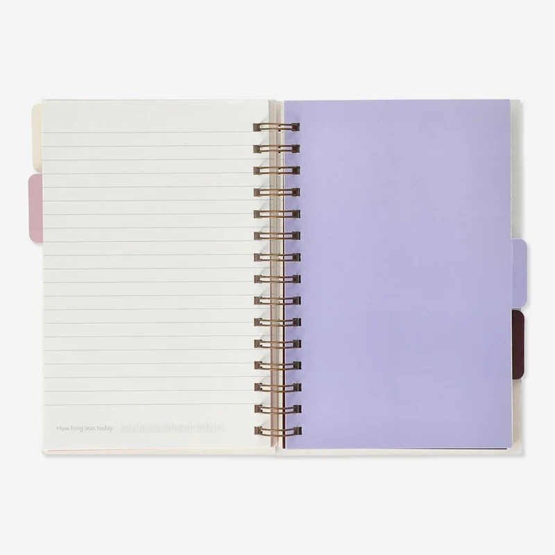 Notebook with page markers. A5