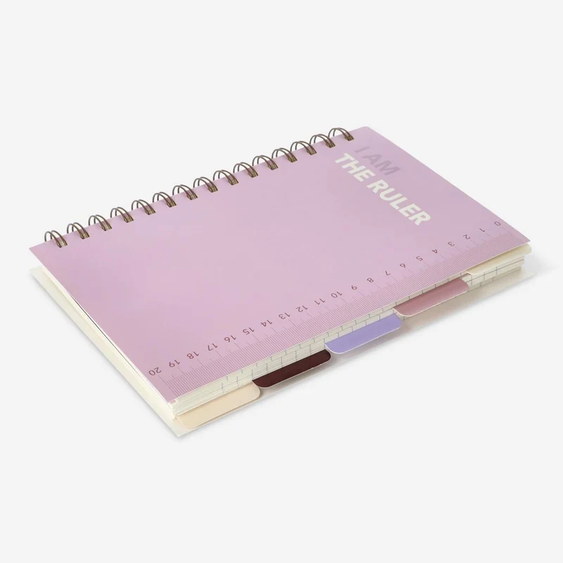 Notebook with page markers. A5