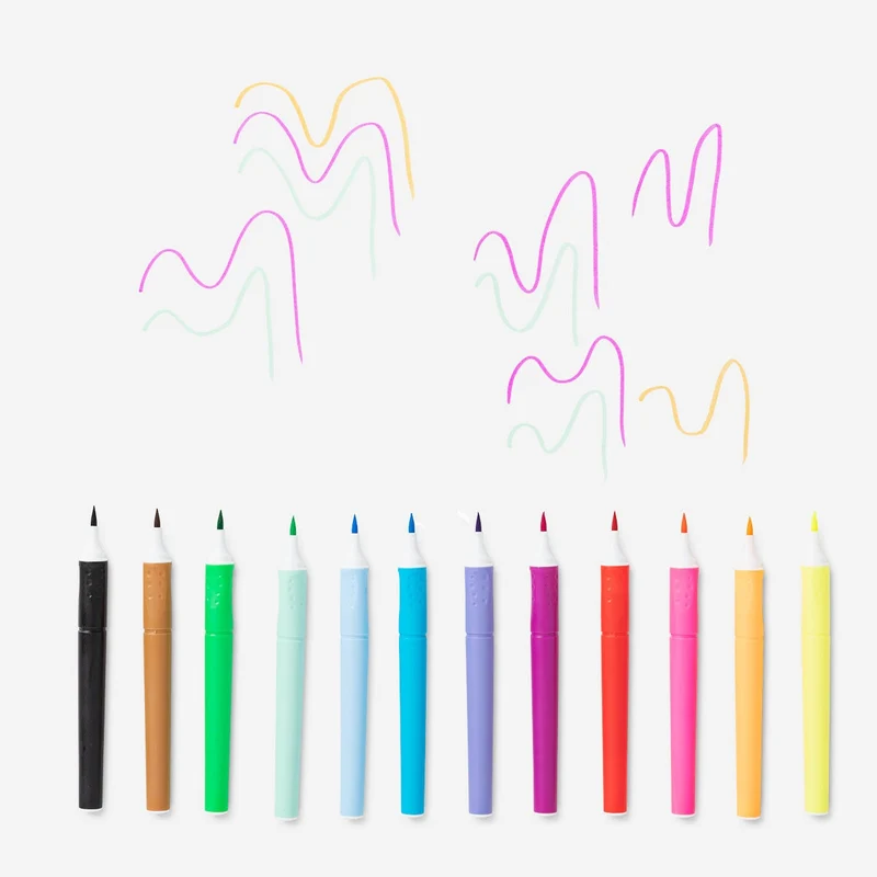 Brush pens. 12 pcs