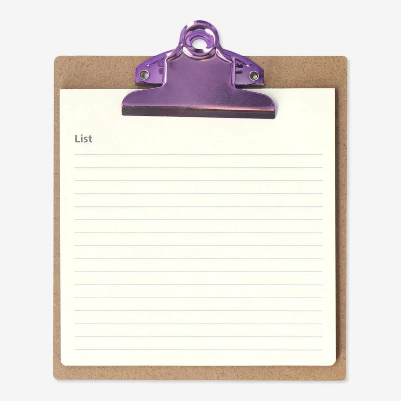 Clipboard with paper pad