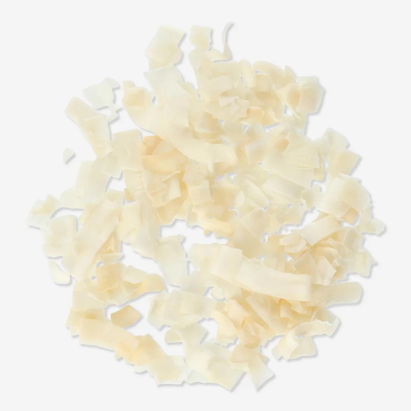 Coconut pieces. Roasted